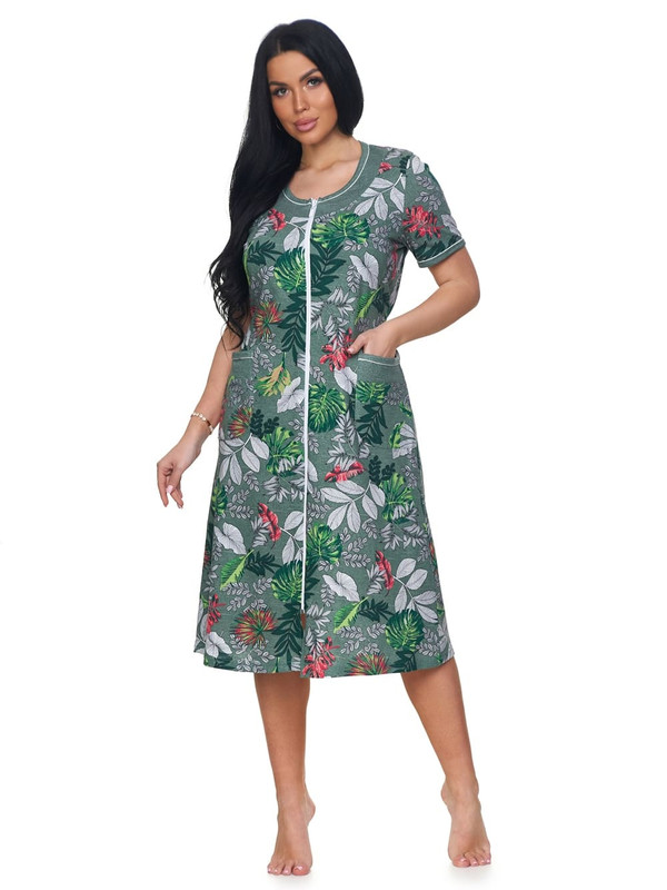 Халат женский Toontex Б77 зеленый 56 RU, Б77
Халат женский Toontex Б77 зеленый 56 RU, Б77