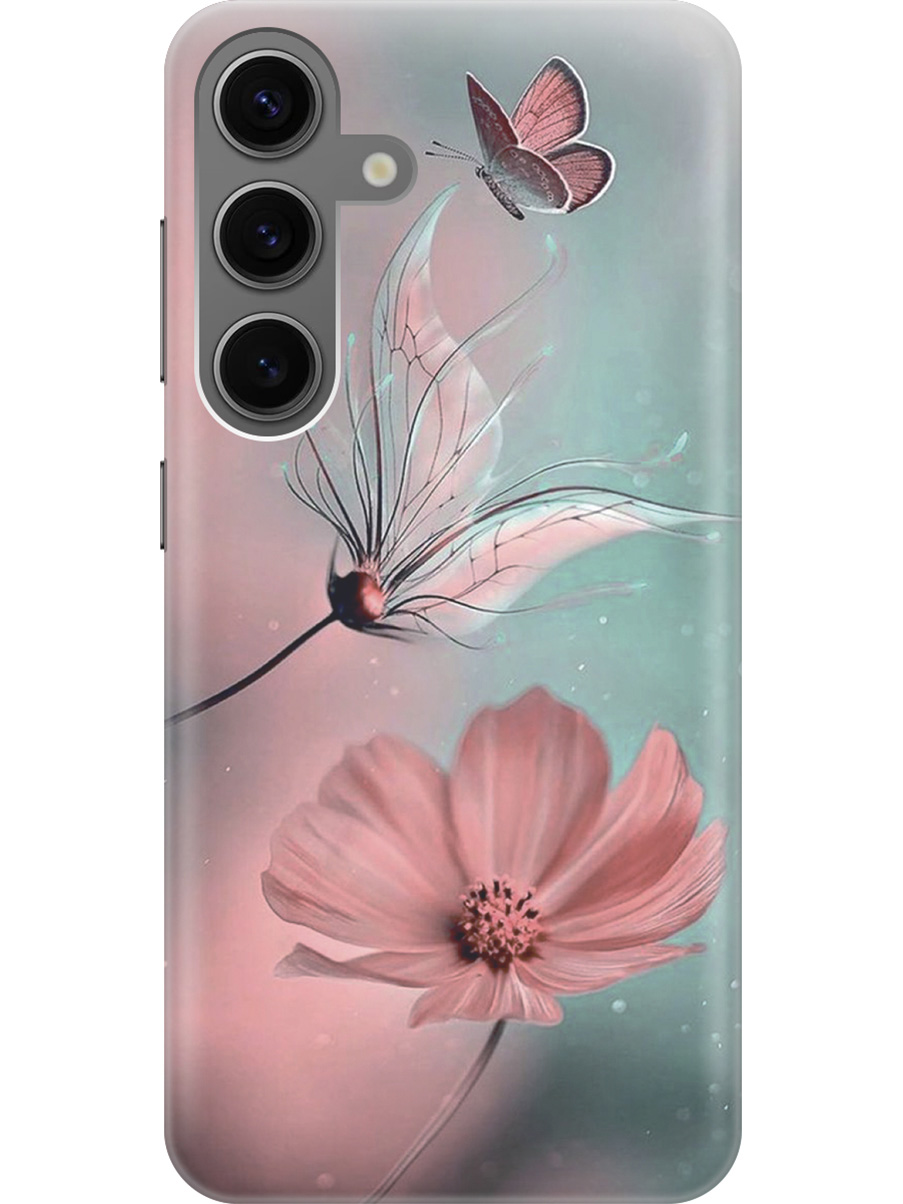 Силиконовый чехол на Samsung Galaxy S24 с рисунком "Бабочка и цветы", Голубой;розовый;серый, 20011912
Силиконовый чехол на Samsung Galaxy S24 с рисунком "Бабочка и цветы", Голубой;розовый;серый, 20011912