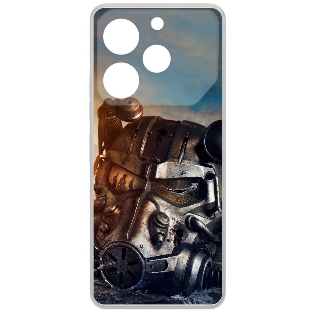 Чехол-накладка Krutoff Clear Case Фоллаут (Fallout) - Шлем Т-60 для TECNO Pova 6 Pro, Прозрачный
Чехол-накладка Krutoff Clear Case Фоллаут (Fallout) - Шлем Т-60 для TECNO Pova 6 Pro, Прозрачный