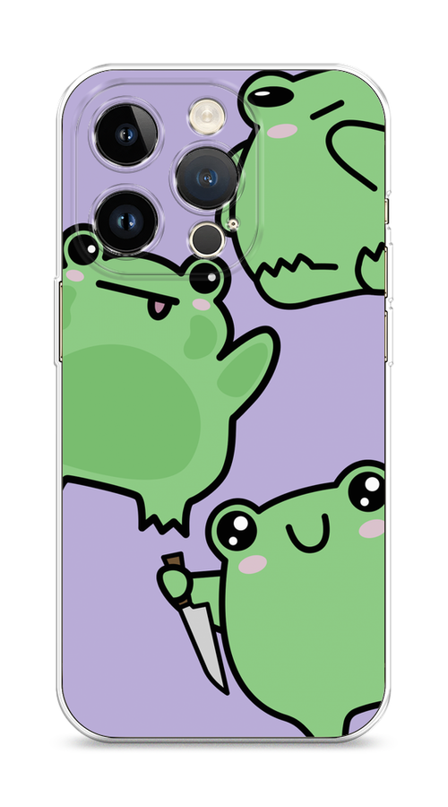 Чехол Homey на Apple iPhone 14 Pro "Опасные лягушата", Фиолетовый;зеленый;черный, 15250-1
Чехол Homey на Apple iPhone 14 Pro "Опасные лягушата", Фиолетовый;зеленый;черный, 15250-1