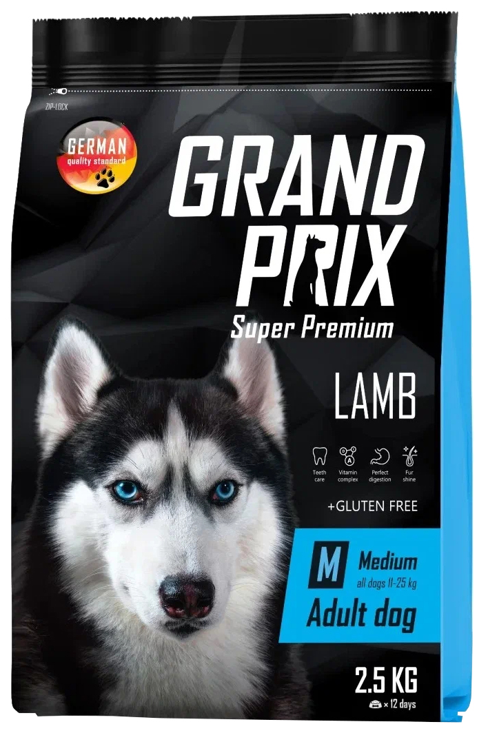 GRAND PRIX GRAND PRIX MEDIUM ADULT для взрослых собак средних пород с ягненком (2,5 кг х 4
GRAND PRIX GRAND PRIX MEDIUM ADULT для взрослых собак средних пород с ягненком (2,5 кг х 4