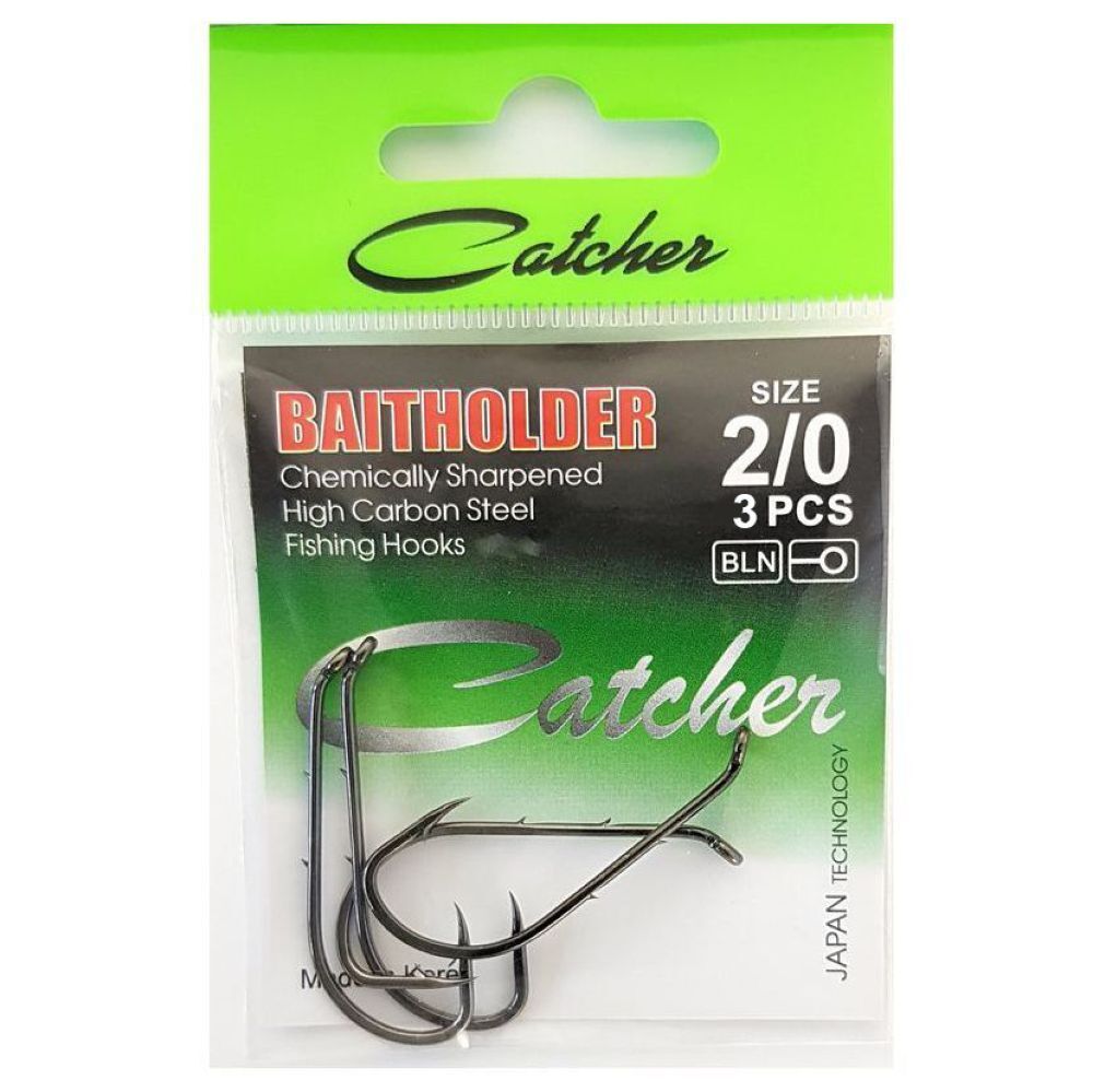 Одинарные крючки Catcher лимерик №2/0 BN, с колечком, загнутое острие, с бородкой, Черный, BAITHOLDER
Одинарные крючки Catcher лимерик №2/0 BN, с колечком, загнутое острие, с бородкой, Черный, BAITHOLDER