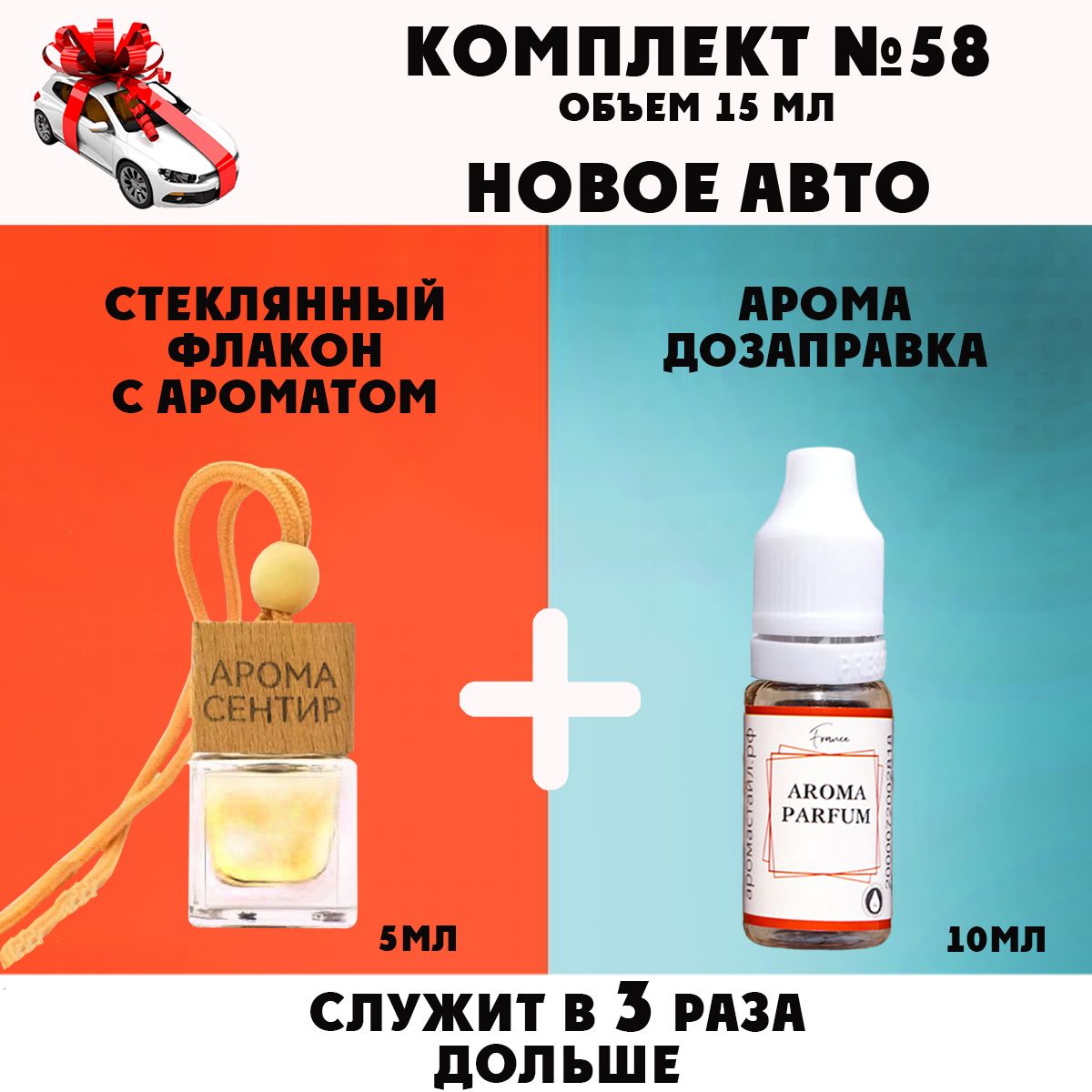 Автомобильный ароматизатор Аромастайл флакон с деревянной крышкой и заправка Новое авто
Автомобильный ароматизатор Аромастайл флакон с деревянной крышкой и заправка Новое авто