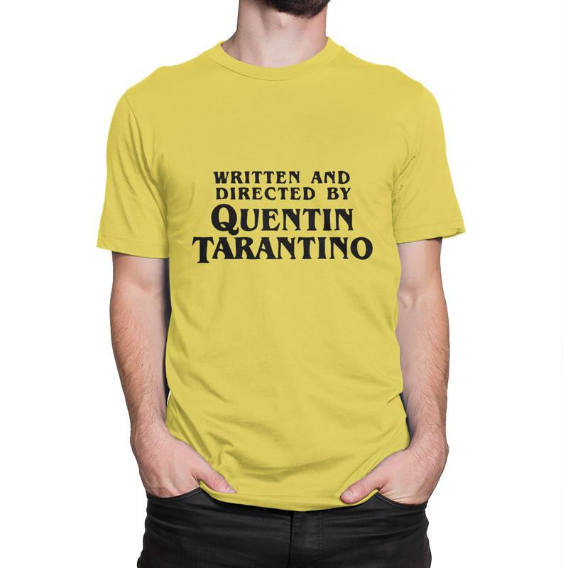 Футболка мужская Dream Shirts Written And Directed By Quentin Tarantino желтая XL, Желтый, "Written And Directed By Quentin Tarantino"
Футболка мужская Dream Shirts Written And Directed By Quentin Tarantino желтая XL, Желтый, "Written And Directed By Quentin Tarantino"