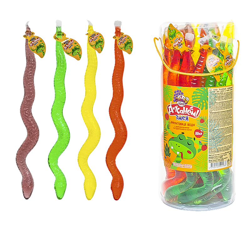 Напиток безалкогольный негазированный fun Candy lab Джусанём! Змея Ассорти, 24шт*80мл, фруктовая вода
Напиток безалкогольный негазированный fun Candy lab Джусанём! Змея Ассорти, 24шт*80мл, фруктовая вода