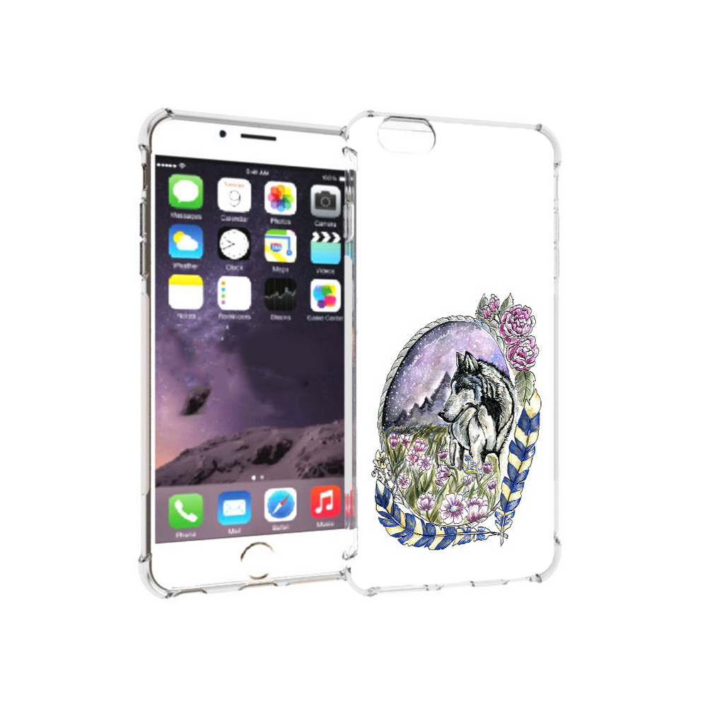 Чехол MyPads Tocco для Apple iPhone 6 Plus нарисованный волк в цветах с перьями, Прозрачный, Tocco
Чехол MyPads Tocco для Apple iPhone 6 Plus нарисованный волк в цветах с перьями, Прозрачный, Tocco