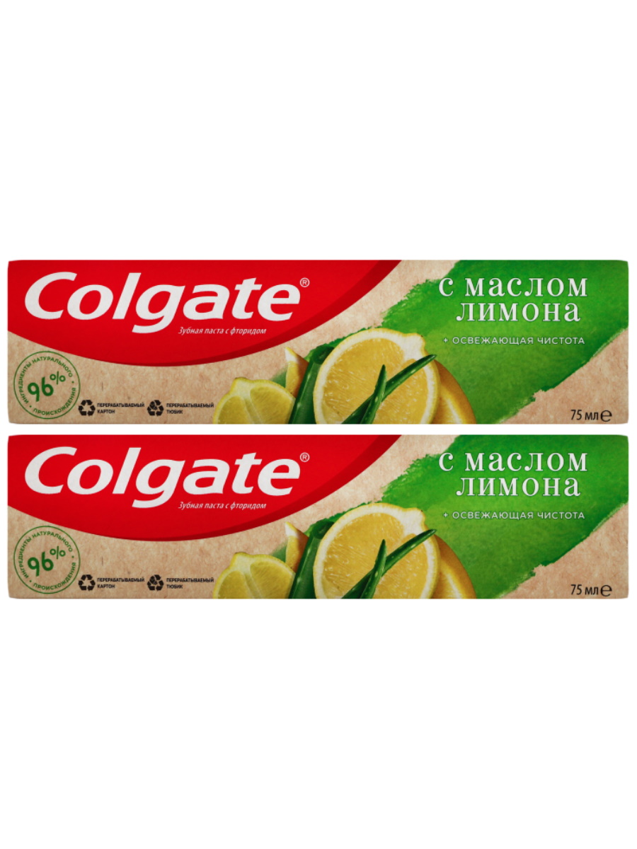 Комплект Зубная паста Colgate NATURALS Освежающая чистота с Маслом Лимона 75 мл х 2 шт., Освежающая чистота с Маслом Лимона
Комплект Зубная паста Colgate NATURALS Освежающая чистота с Маслом Лимона 75 мл х 2 шт., Освежающая чистота с Маслом Лимона