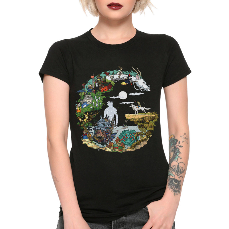 Футболка женская Dream Shirts Фильмы Студии Гибли черная XS, Черный, Фильмы Студии Гибли
Футболка женская Dream Shirts Фильмы Студии Гибли черная XS, Черный, Фильмы Студии Гибли