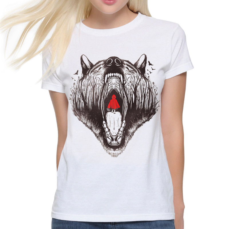 фото Футболка женская dream shirts красная шапочка-w белая 2xl