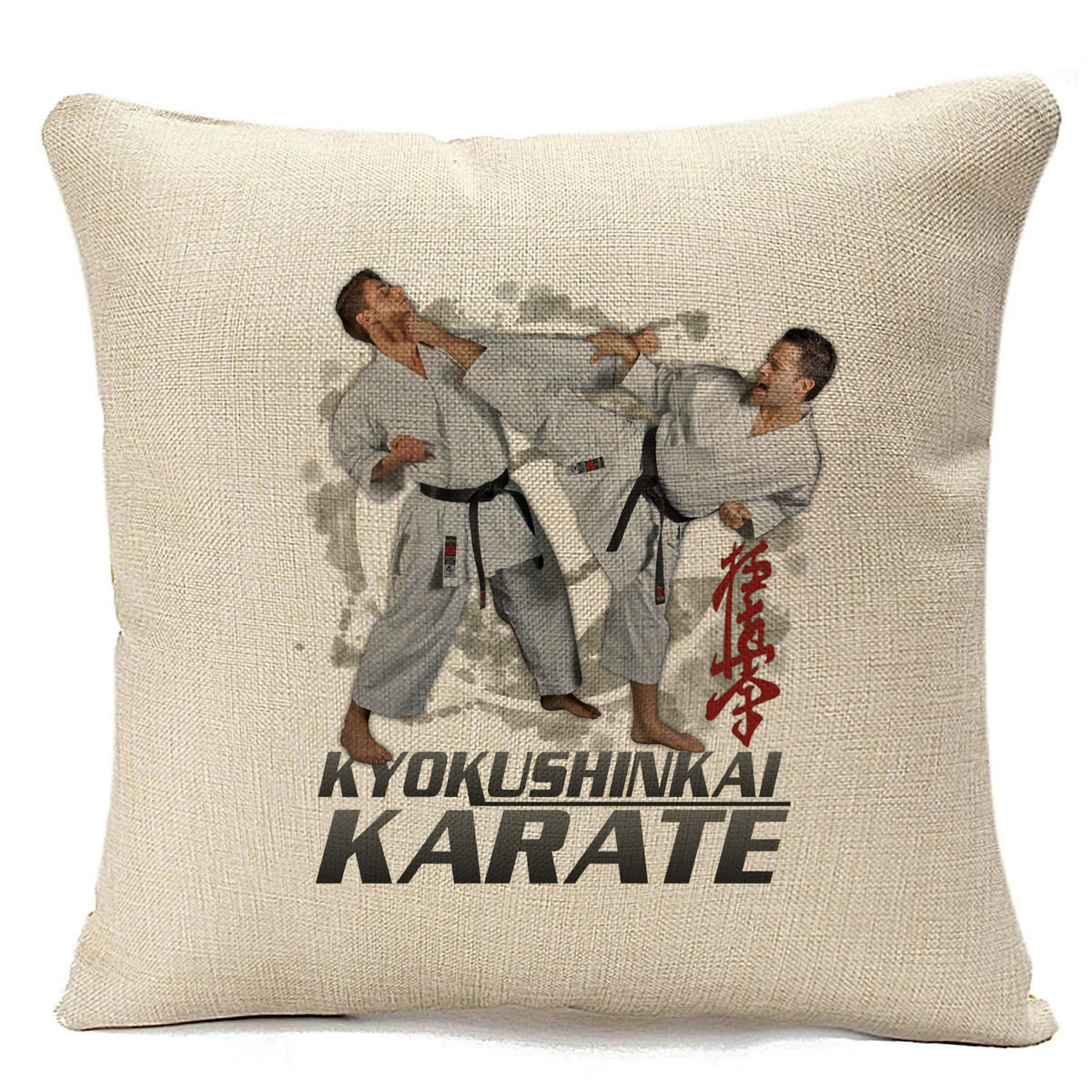 Подушка бежевая CoolPodarok Kyokushinkai karate. Карате кёкусинкай, Бежевый 
Подушка бежевая CoolPodarok Kyokushinkai karate. Карате кёкусинкай, Бежевый