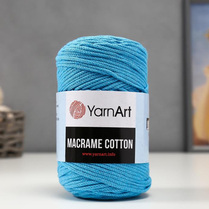 Пряжа "Macrame Cotton" 20% полиэстер, 80% хлопок 225м/250гр (763 лазурный), Голубой, Пряжа "Macrame Cotton"
Пряжа "Macrame Cotton" 20% полиэстер, 80% хлопок 225м/250гр (763 лазурный), Голубой, Пряжа "Macrame Cotton"
