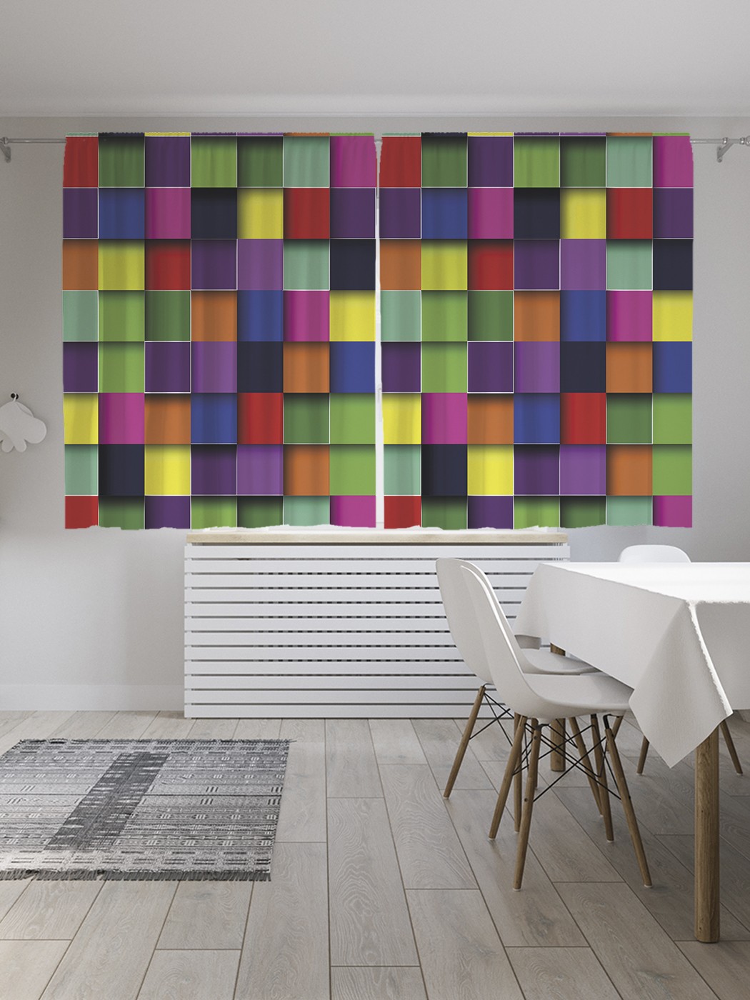 Классические шторы JoyArty "Кубическая мозаика", серия Oxford DeLux, 2 полотна 145x180 см, Кубическая мозаика
Классические шторы JoyArty "Кубическая мозаика", серия Oxford DeLux, 2 полотна 145x180 см, Кубическая мозаика