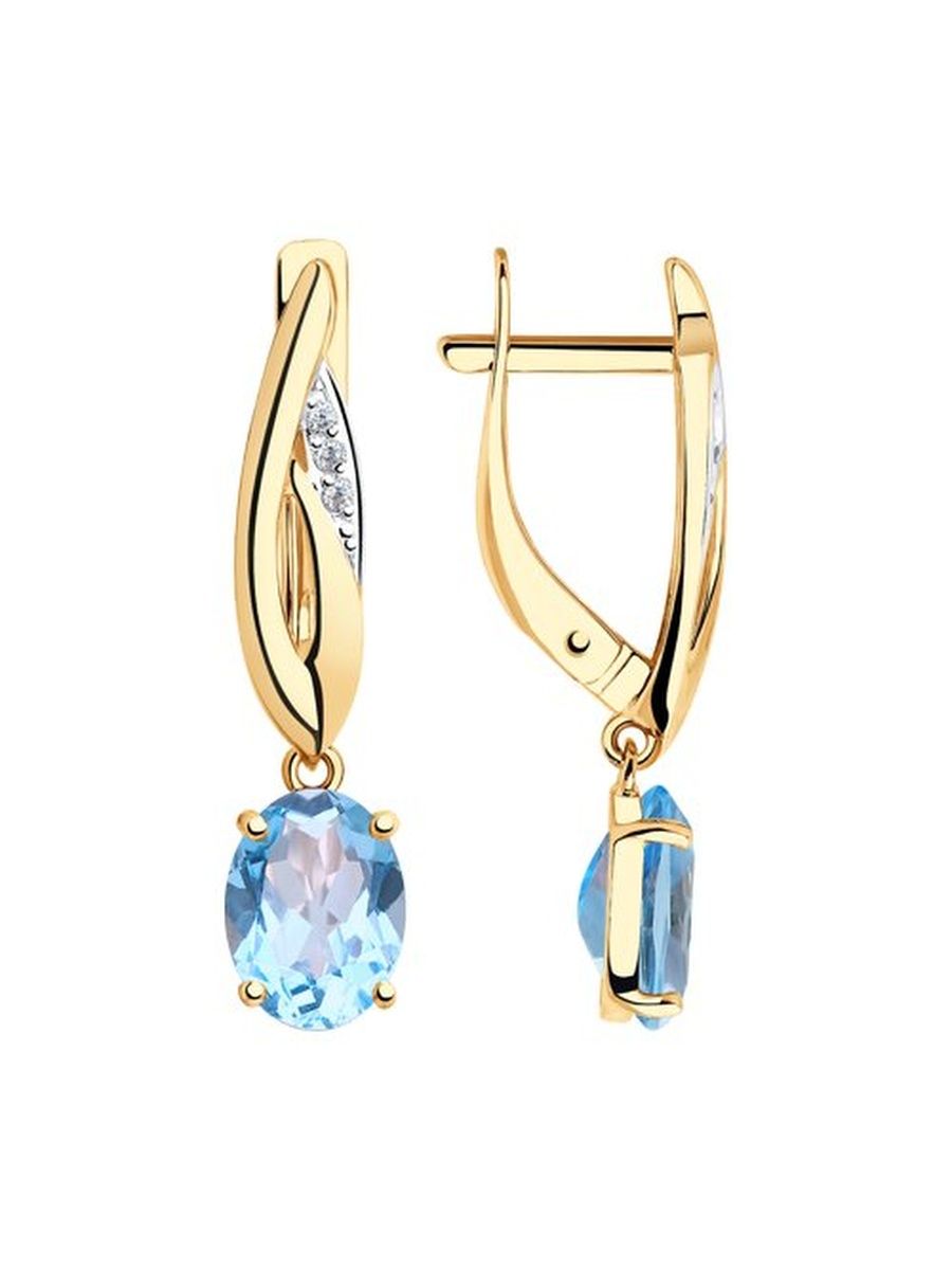 Серьги из золота TEO MAORI 837727059, топаз/фианит, 837727059
Серьги из золота TEO MAORI 837727059, топаз/фианит, 837727059