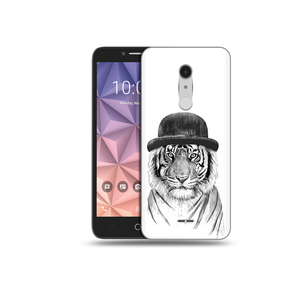Чехол MyPads Tocco для Alcatel A3 XL тигр британец, Прозрачный, Tocco 
Чехол MyPads Tocco для Alcatel A3 XL тигр британец, Прозрачный, Tocco