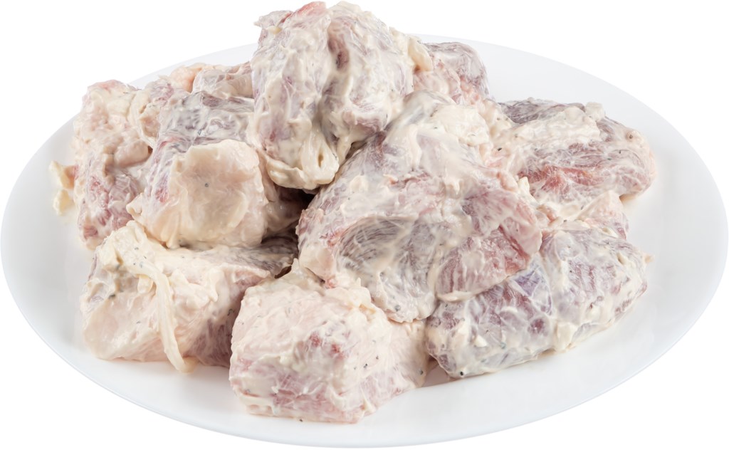 Шашлык из свиной шейки МясновЪ в маринаде с натуральным йогуртом и зеленью охлажденный
Шашлык из свиной шейки МясновЪ в маринаде с натуральным йогуртом и зеленью охлажденный