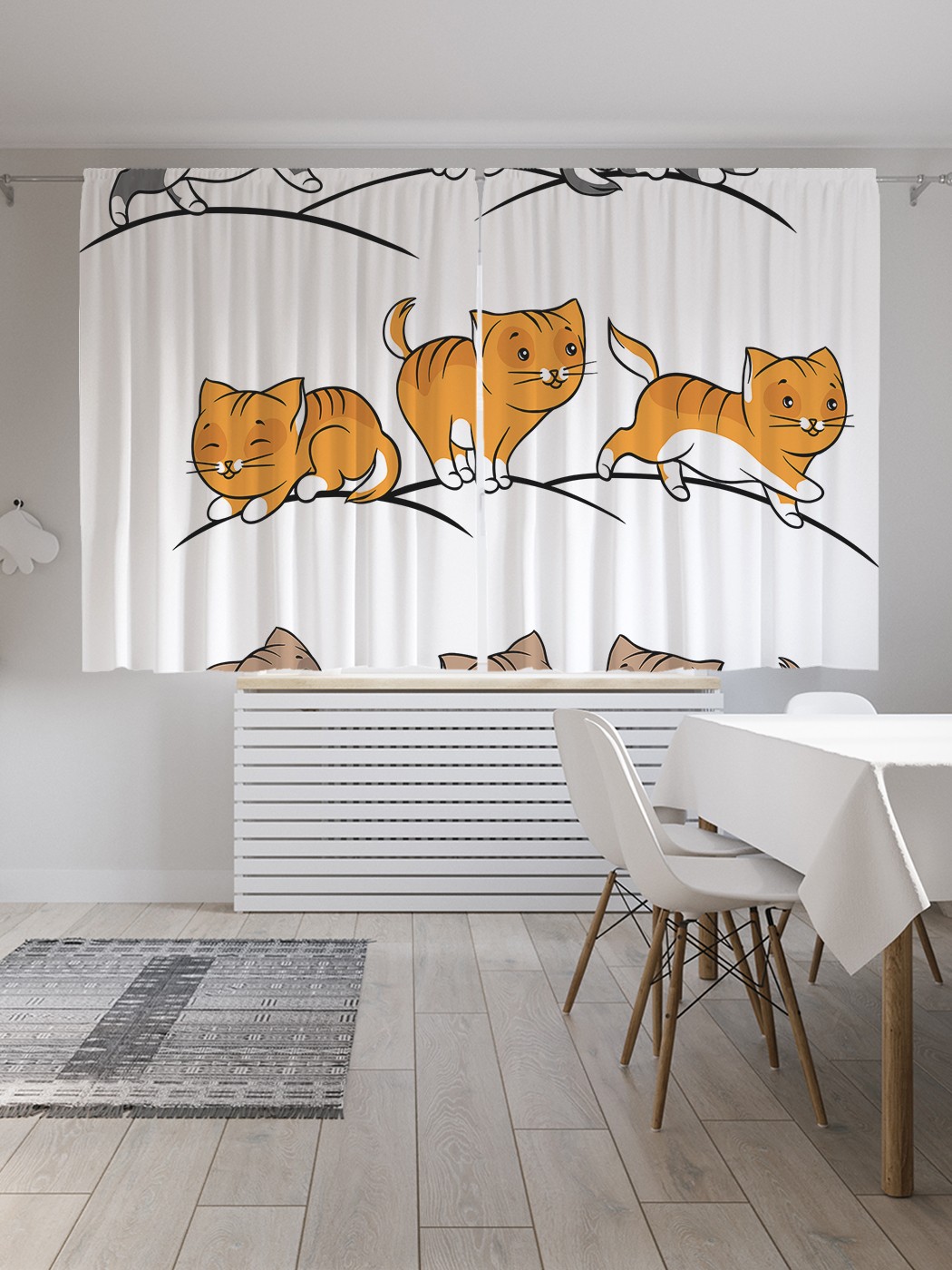 Классические шторы JoyArty "Котовья чехарда", серия Oxford DeLux, 2 полотна 145x180 см, Котовья чехарда
Классические шторы JoyArty "Котовья чехарда", серия Oxford DeLux, 2 полотна 145x180 см, Котовья чехарда
