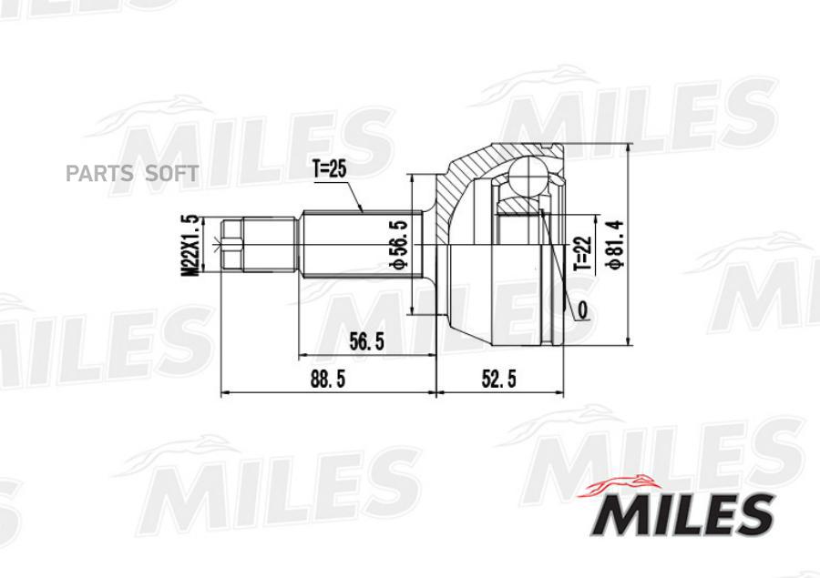 Шрус Наружный Ford Escort/Fiesta/Orion 1.4-1.8 90-99 (Gkn 302871) Ga20101 Miles арт. GA201
Шрус Наружный Ford Escort/Fiesta/Orion 1.4-1.8 90-99 (Gkn 302871) Ga20101 Miles арт. GA201