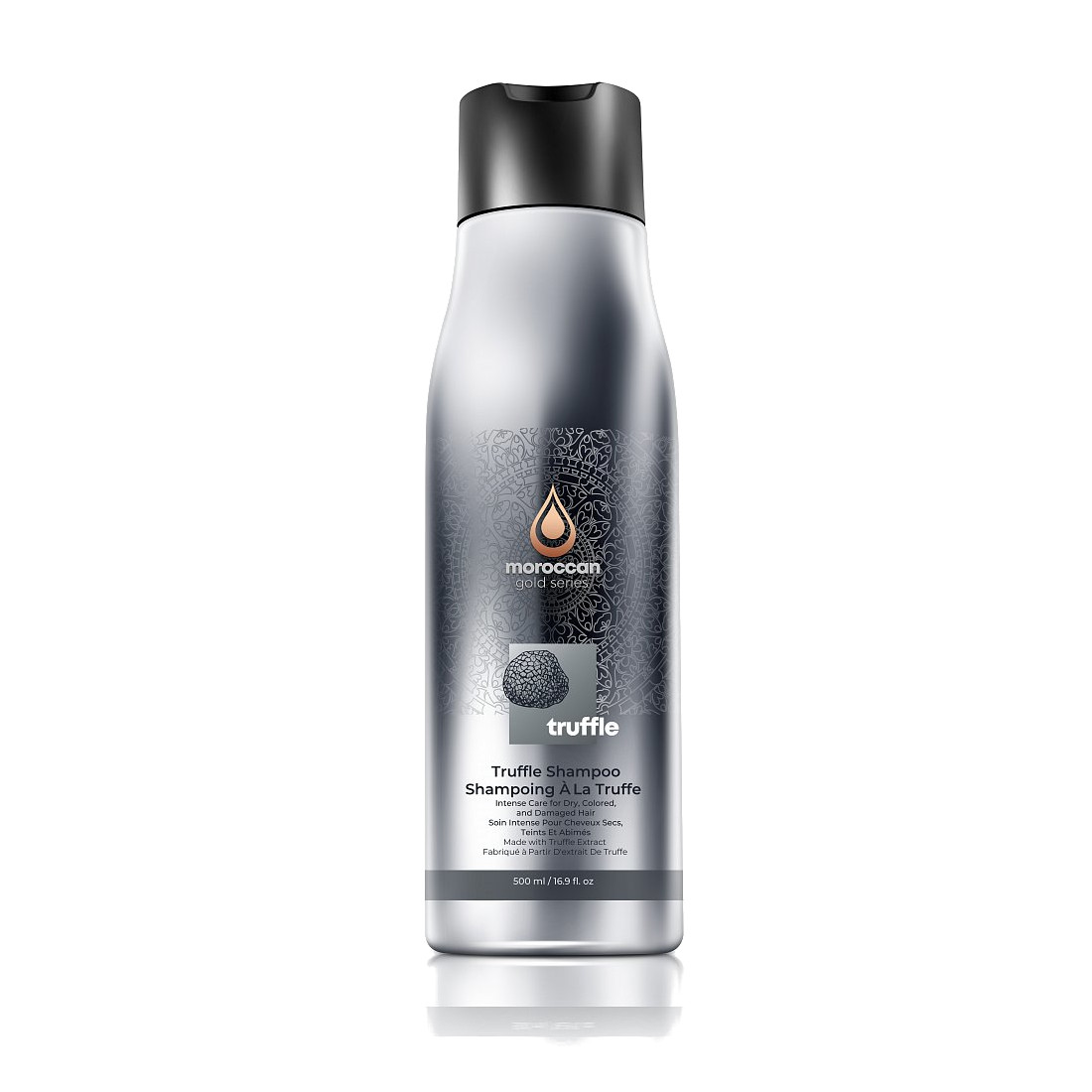 Шампунь для питания волос с экстрактом трюфеля Truffle Shampoo Moroccan Gold Series 500мл
Шампунь для питания волос с экстрактом трюфеля Truffle Shampoo Moroccan Gold Series 500мл