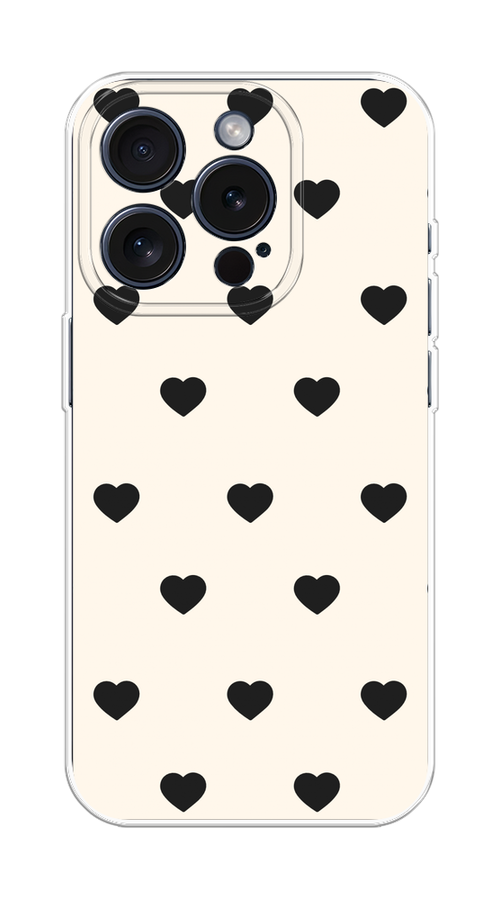 Чехол Homey на Apple iPhone 15 Pro "Черные сердечки на белом", Черный;белый, 15750-1
Чехол Homey на Apple iPhone 15 Pro "Черные сердечки на белом", Черный;белый, 15750-1