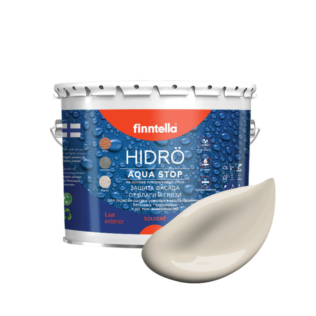 Краска HIDRO, RANTA бежевый, 2,7л, HIDRO самоочищающаяся фасадная со свойствами лотоса, плиолит-полиуретановая
Краска HIDRO, RANTA бежевый, 2,7л, HIDRO самоочищающаяся фасадная со свойствами лотоса, плиолит-полиуретановая
