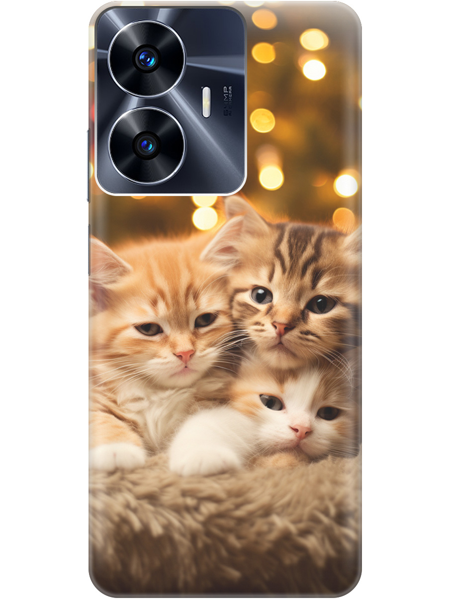 Чехол на Realme C55 силиконовый с принтом "Новогодние котики", Бежевый;желтый, 20000873
Чехол на Realme C55 силиконовый с принтом "Новогодние котики", Бежевый;желтый, 20000873