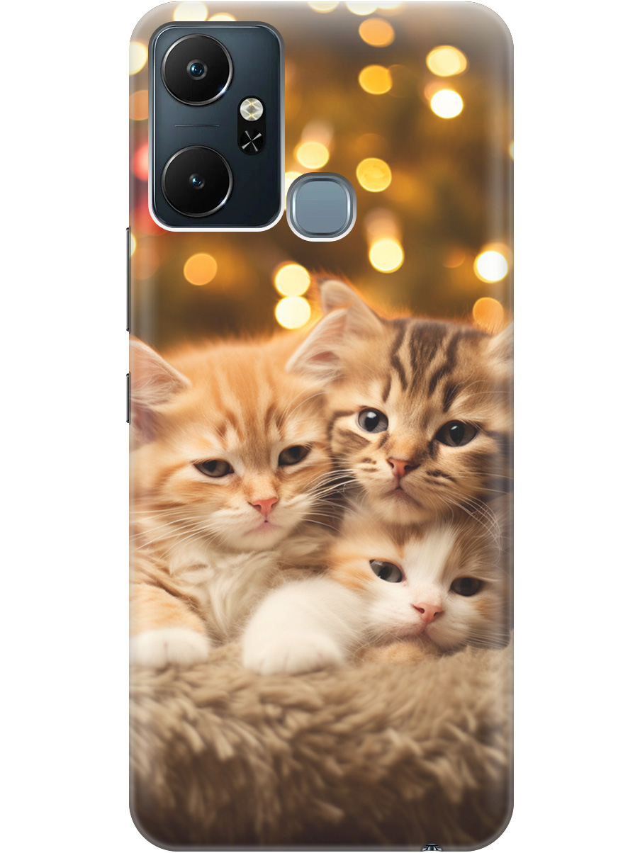 Чехол на Infinix Smart 6 Plus силиконовый с принтом "Новогодние котики", Бежевый;желтый, 20000390 
Чехол на Infinix Smart 6 Plus силиконовый с принтом "Новогодние котики", Бежевый;желтый, 20000390