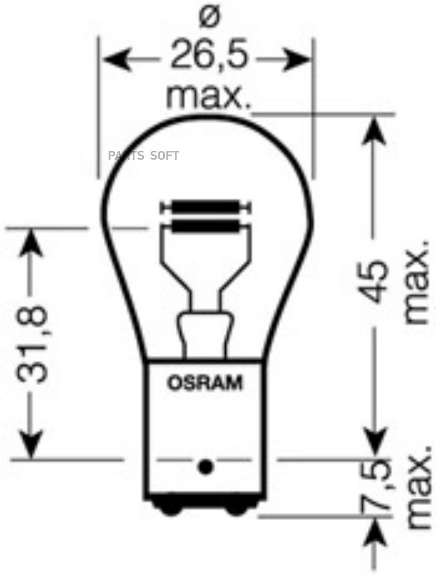 Комплект ламп P21/4W 12V 21/4W BAZ15d ORIGINAL LINE качество оригинальной з/ч (ОЕМ) 2шт.(1
Комплект ламп P21/4W 12V 21/4W BAZ15d ORIGINAL LINE качество оригинальной з/ч (ОЕМ) 2шт.(1