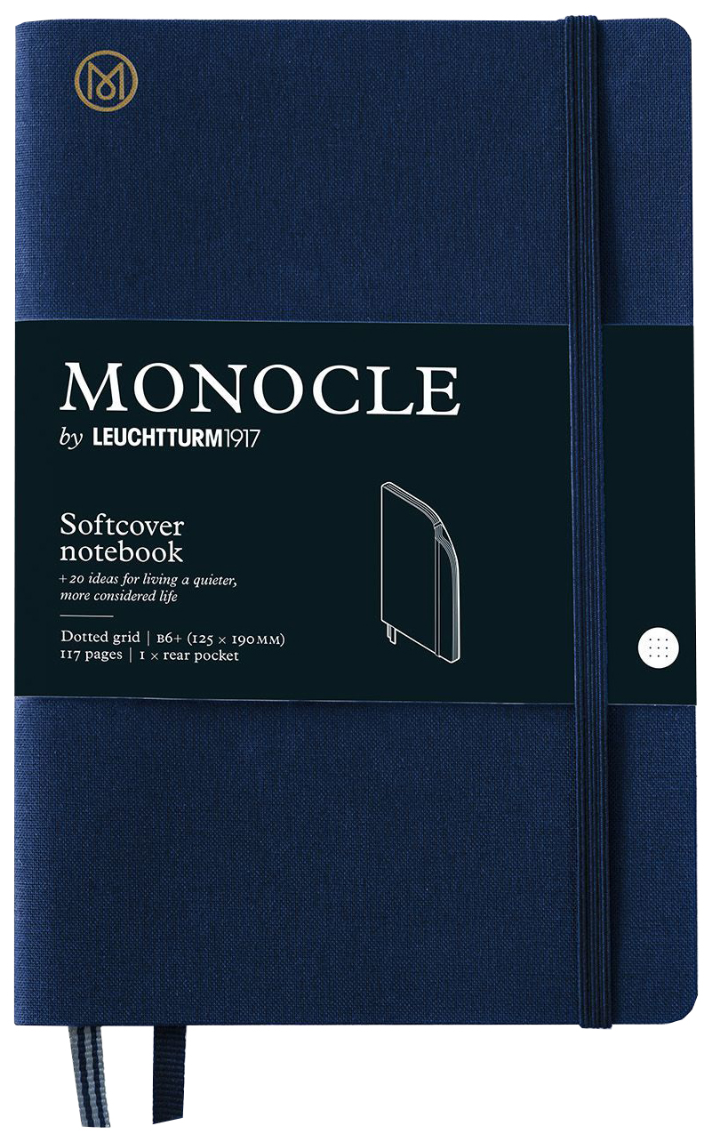 Записная книжка Leuchtturm Monocle Paperback Lecht-363361 B6+ мягкая обложка темно-синяя
Записная книжка Leuchtturm Monocle Paperback Lecht-363361 B6+ мягкая обложка темно-синяя