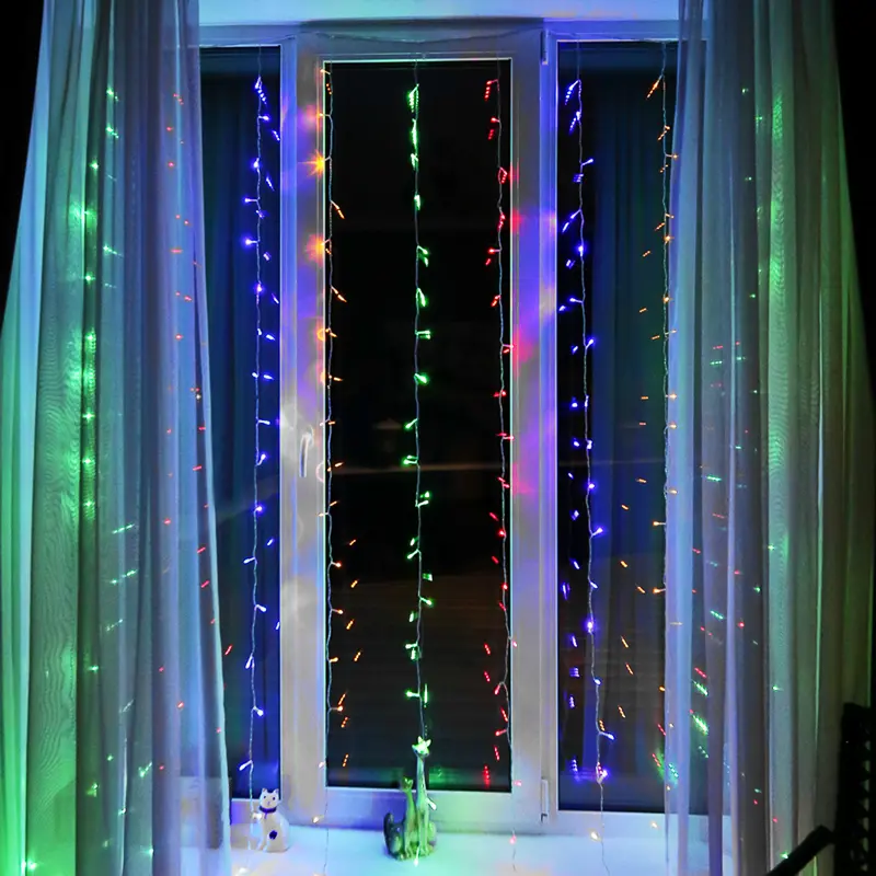 Электрогирлянда комнатная Neon-night занавес 3х2м 240 ламп разноцветный свет 8 режимов
Электрогирлянда комнатная Neon-night занавес 3х2м 240 ламп разноцветный свет 8 режимов