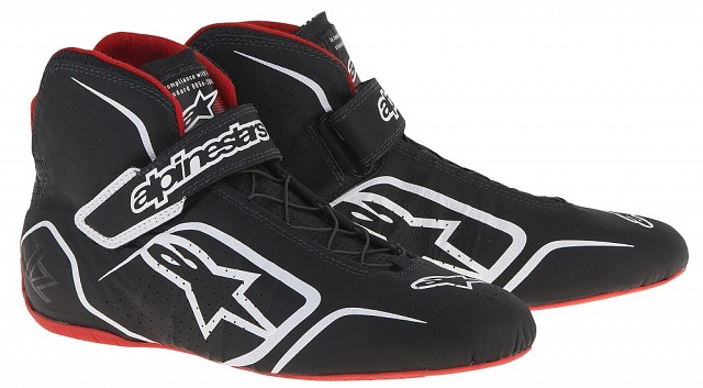 фото Ботинки для автоспорта tech 1-z,fia черный/белый/красн 43,5 (10,5) alpinestars 2715015_123
