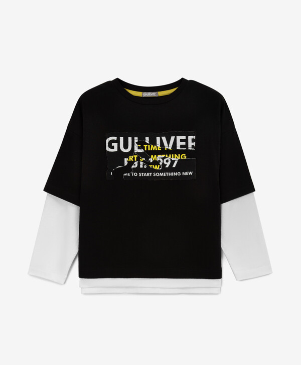 Лонгслив трикотажный с имитацией многослойности чёрный Gulliver, 128, 22406BMC1207, Черный, 22406BMC1207
Лонгслив трикотажный с имитацией многослойности чёрный Gulliver, 128, 22406BMC1207, Черный, 22406BMC1207