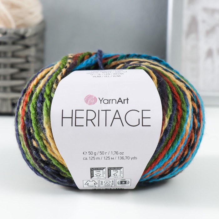 Пряжа Heritage 75% акрил, 25% шерсть 125м/50гр (333 аспарагус-жёлтый-василёк), Разноцветный
Пряжа Heritage 75% акрил, 25% шерсть 125м/50гр (333 аспарагус-жёлтый-василёк), Разноцветный