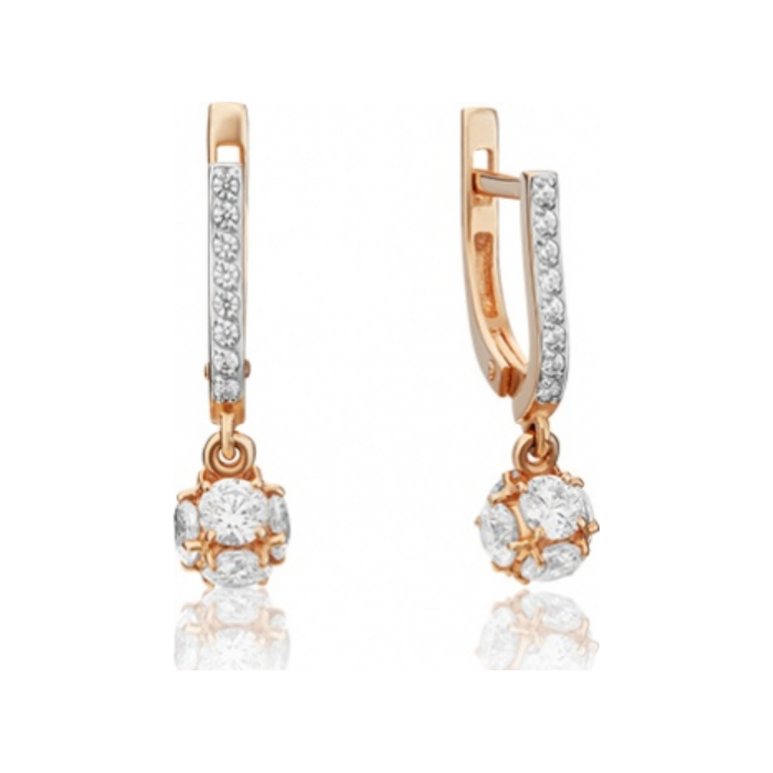 Серьги из красного золота с фианитом PLATINA jewelry 02-3119-00-501-1110-38, 02-3119-00-501-1110-38
Серьги из красного золота с фианитом PLATINA jewelry 02-3119-00-501-1110-38, 02-3119-00-501-1110-38