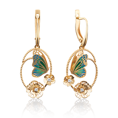 Серьги из желтого золота с фианитом/эмалью PLATINA jewelry 02-3902-00-401-1130-59, 02-3902-00-401-1130-59
Серьги из желтого золота с фианитом/эмалью PLATINA jewelry 02-3902-00-401-1130-59, 02-3902-00-401-1130-59