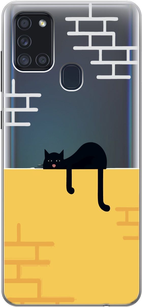 Силиконовый чехол на Samsung Galaxy A21s "Lazy Cat" прозрачный, Прозрачный;желтый, 5363
Силиконовый чехол на Samsung Galaxy A21s "Lazy Cat" прозрачный, Прозрачный;желтый, 5363