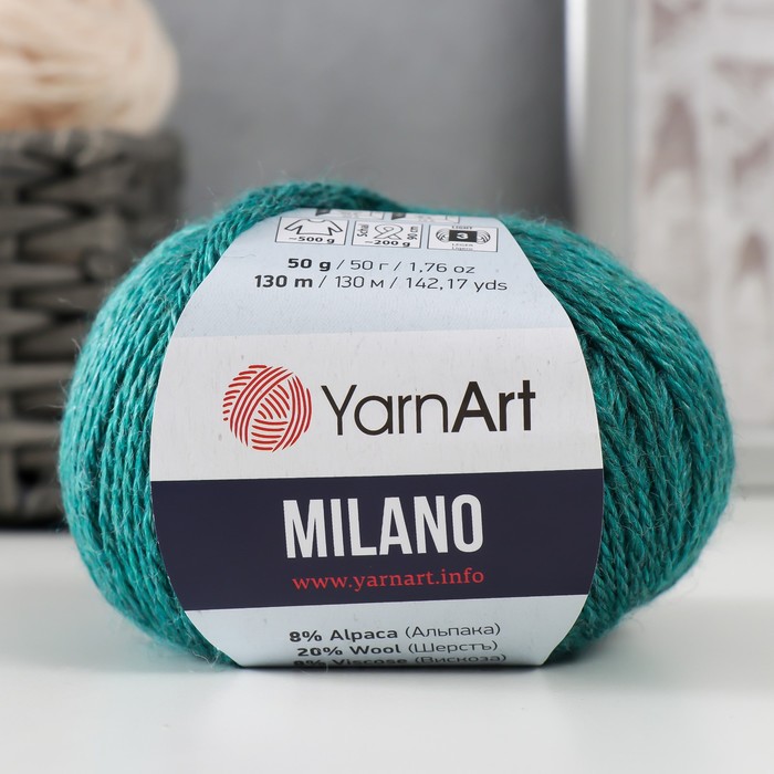 Пряжа Milano 8%альпака, 20%шерсть, 8%вискоза, 64%акрил 130м/50гр (873 изумруд), Зеленый
Пряжа Milano 8%альпака, 20%шерсть, 8%вискоза, 64%акрил 130м/50гр (873 изумруд), Зеленый