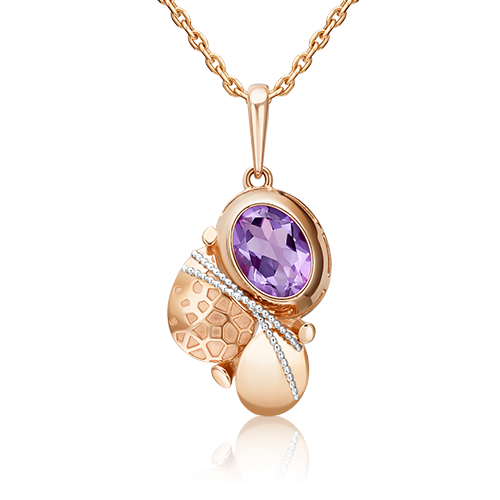 Кулон из комбинированного золота PLATINA jewelry 03-2743-00-203-1111-57, аметист, 03-2743-00-203-1111-57
Кулон из комбинированного золота PLATINA jewelry 03-2743-00-203-1111-57, аметист, 03-2743-00-203-1111-57