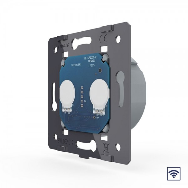 VL-C702R Двухклавишный сенсорный выключатель Livolo с функцией радиоуправления (механизм), Двухклавишный сенсорный выключатель Livolo с функцией радиоуправления (механизм)
VL-C702R Двухклавишный сенсорный выключатель Livolo с функцией радиоуправления (механизм), Двухклавишный сенсорный выключатель Livolo с функцией радиоуправления (механизм)