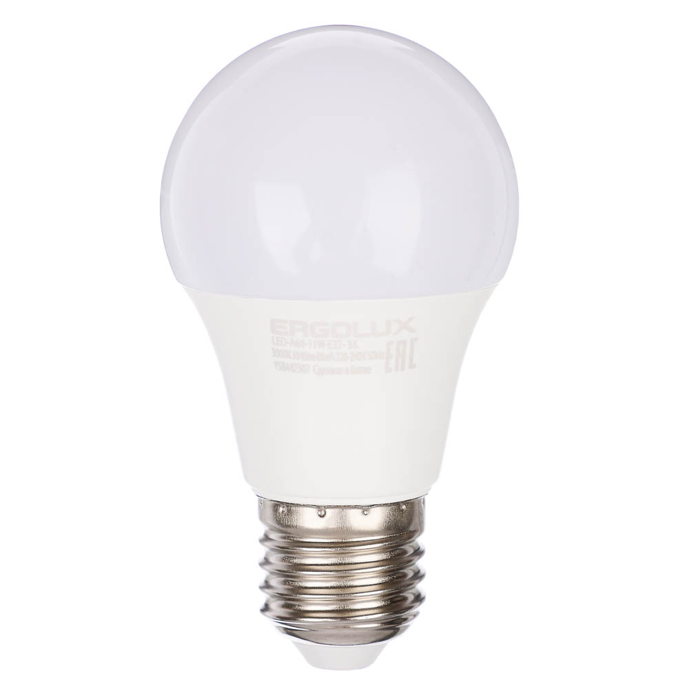 Лампа Ergolux LED-A60-11W-E27-3K светодиодная ЛОН 11Вт Е27 3000К 220-240В, 10 штук
Лампа Ergolux LED-A60-11W-E27-3K светодиодная ЛОН 11Вт Е27 3000К 220-240В, 10 штук