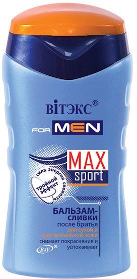 Бальзам-сливки после бритья для сухой и чувствительной кожи MAXsport for Men Витэкс 150 мл
Бальзам-сливки после бритья для сухой и чувствительной кожи MAXsport for Men Витэкс 150 мл