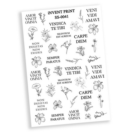 Набор iNVENT PRiNT, Самоклеящийся слайдер-дизайн Цветы. Фразы. Надписи. Слова №SS-41, 3 шт
Набор iNVENT PRiNT, Самоклеящийся слайдер-дизайн Цветы. Фразы. Надписи. Слова №SS-41, 3 шт