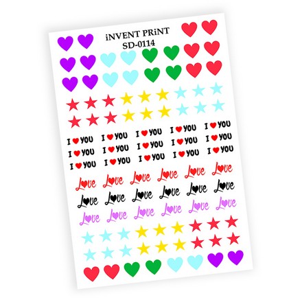 Набор, iNVENT PRiNT, Слайдер-дизайн «Любовь. Сердце. Love» №SD-114, 3 шт., Разноцветный
Набор, iNVENT PRiNT, Слайдер-дизайн «Любовь. Сердце. Love» №SD-114, 3 шт., Разноцветный
