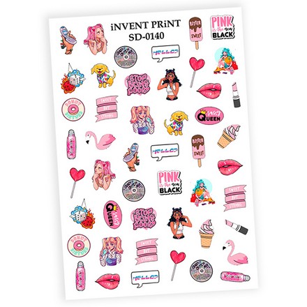 Набор, iNVENT PRiNT, Слайдер-дизайн «Розовый Pop Art» №SD-140, 3 шт., Розовый;черный
Набор, iNVENT PRiNT, Слайдер-дизайн «Розовый Pop Art» №SD-140, 3 шт., Розовый;черный