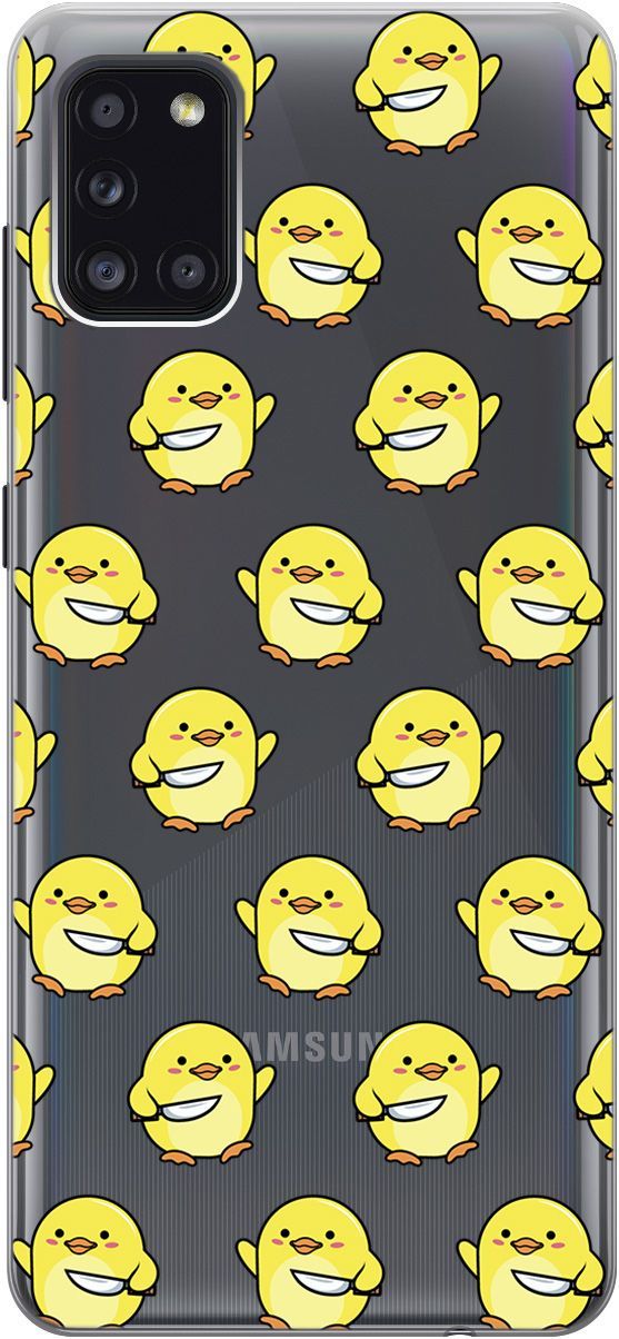 Чехол на Samsung Galaxy A31 "Chick With Knife" прозрачный, Прозрачный;желтый, 5369
Чехол на Samsung Galaxy A31 "Chick With Knife" прозрачный, Прозрачный;желтый, 5369