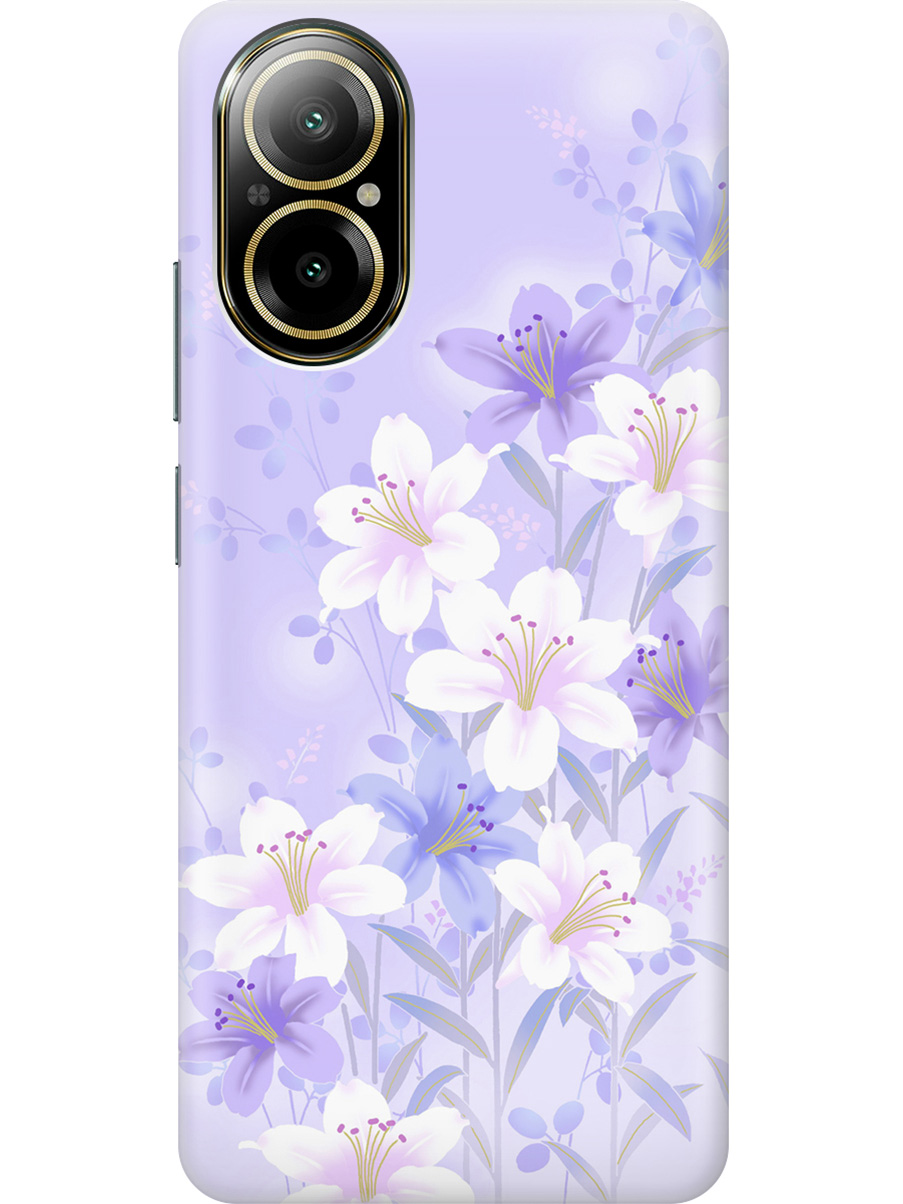 Силиконовый чехол на Realme C67 с рисунком "Лилии на фиолетовом", Белый;фиолетовый, 20012142
Силиконовый чехол на Realme C67 с рисунком "Лилии на фиолетовом", Белый;фиолетовый, 20012142