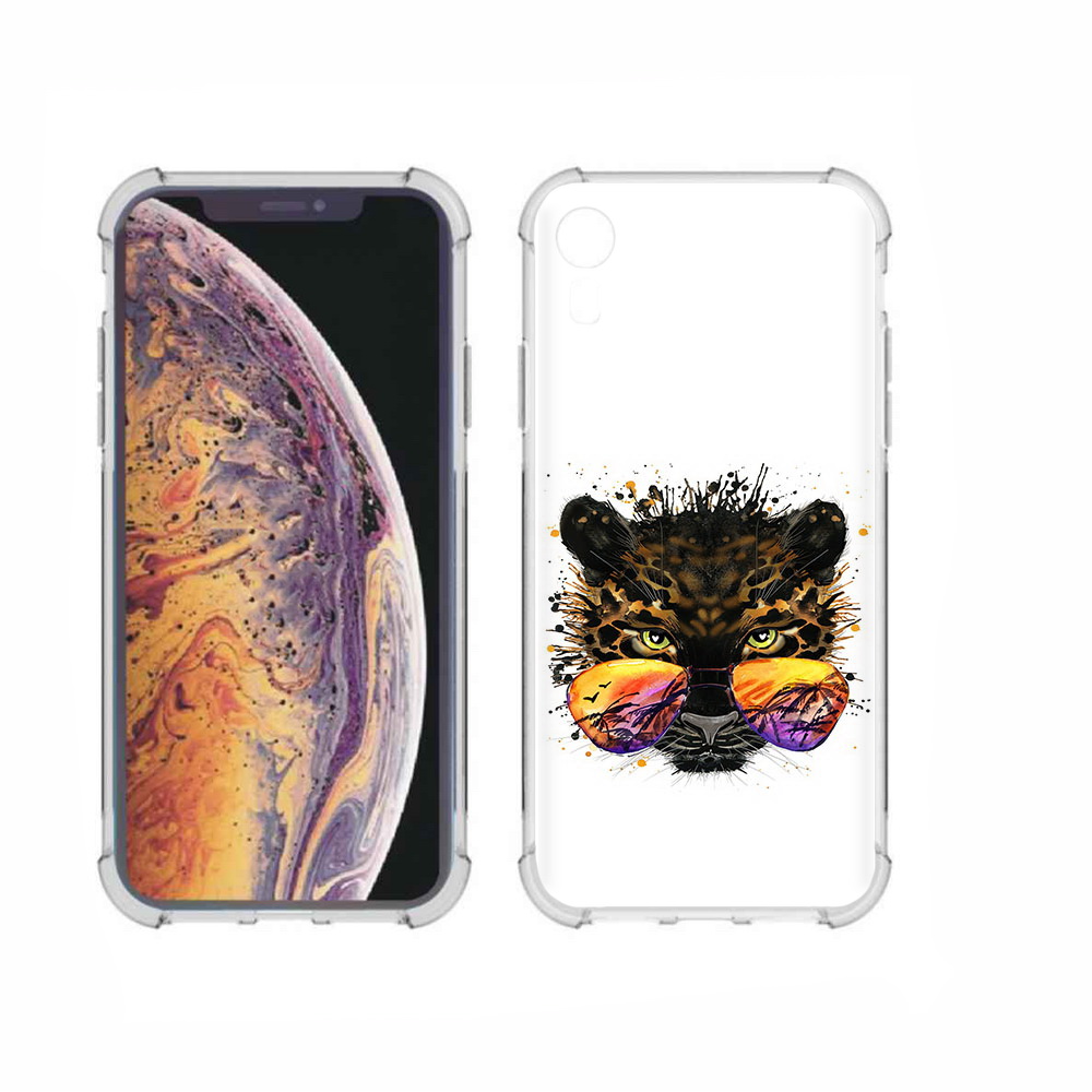 Чехол MyPads Tocco для Apple iPhone XR тропический леопард, Прозрачный, Tocco 
Чехол MyPads Tocco для Apple iPhone XR тропический леопард, Прозрачный, Tocco