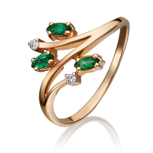 Кольцо из золота с бриллиантом/изумрудом р. 17,5 PLATINA jewelry 01-0706-00-106-1110-30, 01-0706-00-106-1110-30
Кольцо из золота с бриллиантом/изумрудом р. 17,5 PLATINA jewelry 01-0706-00-106-1110-30, 01-0706-00-106-1110-30