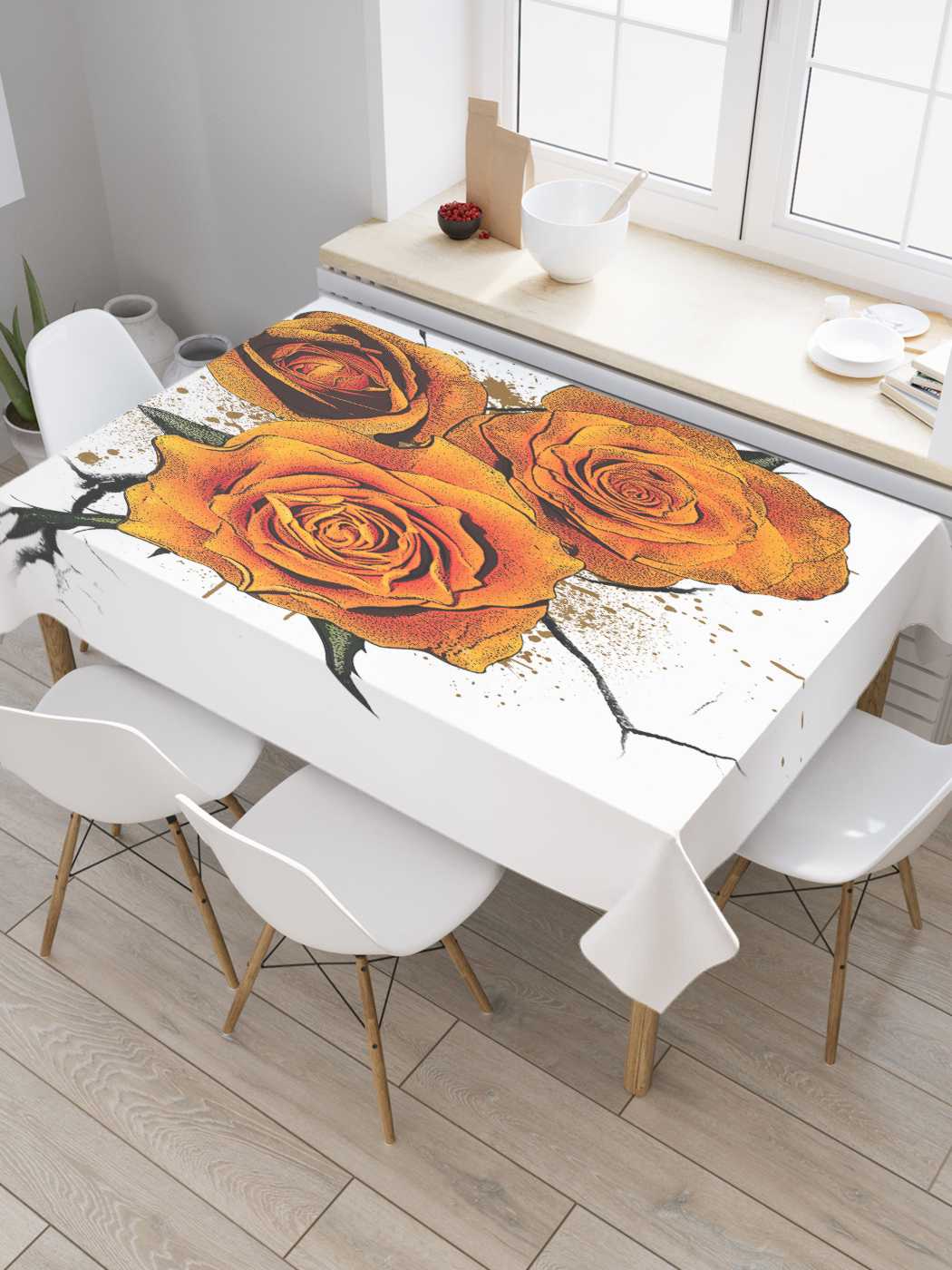 Скатерть прямоугольная JoyArty "Сила цветов" из сатена, 180x145 см, Оранжевый, Сила цветов
Скатерть прямоугольная JoyArty "Сила цветов" из сатена, 180x145 см, Оранжевый, Сила цветов