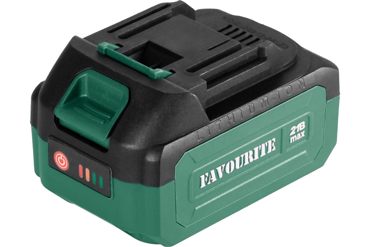 Батарея аккумуляторная Li-ion 21В, 4Ач, 1.1-1.3А One battery system FAVOURITE OBS 21/4
Батарея аккумуляторная Li-ion 21В, 4Ач, 1.1-1.3А One battery system FAVOURITE OBS 21/4
