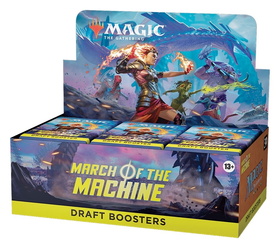 Дисплей Драфт бустеров Magic: the Gathering March of the Machine на английском языке, База
Дисплей Драфт бустеров Magic: the Gathering March of the Machine на английском языке, База